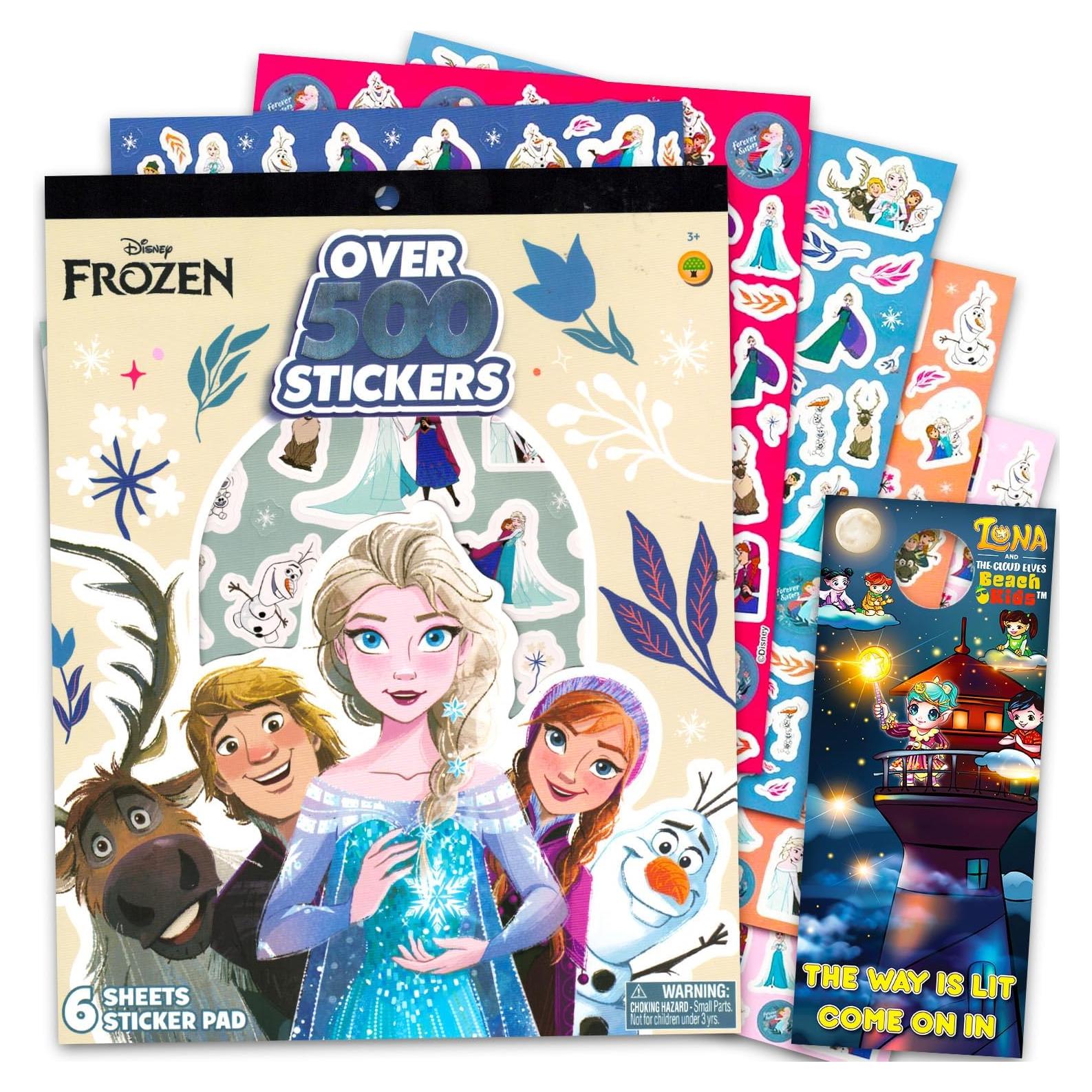 Libro de Stickers Disney Frozen - Más de 500 Stickers para Niños