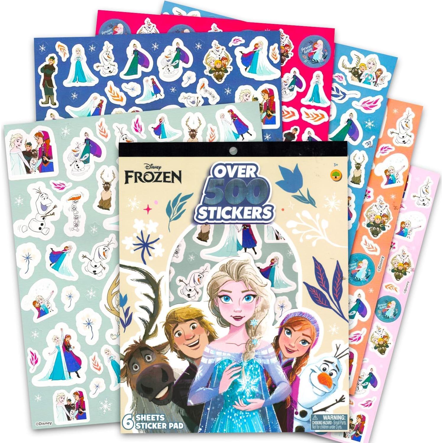 Libro de Stickers Disney Frozen - Más de 500 Stickers para Niños