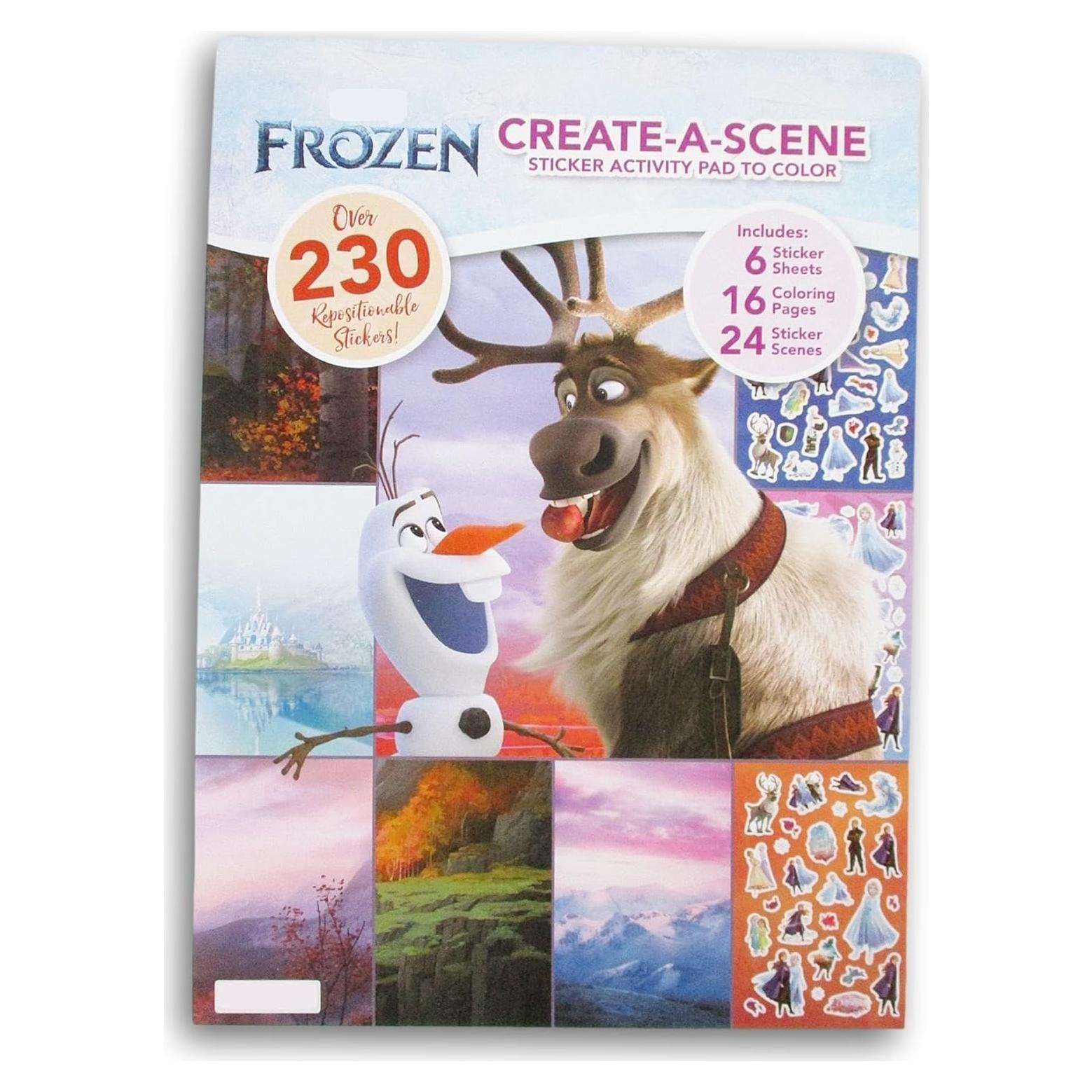 Papel de Actividad Show-Offs Elsa y Anna - 6 Hojas de Pegatinas