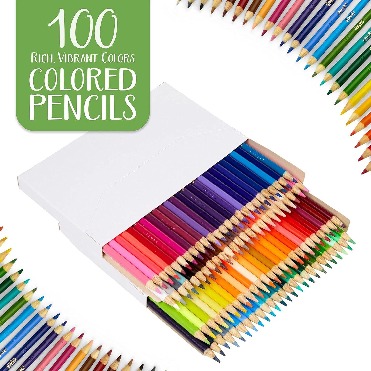 Lápices de Colores Crayola 100 Unidades Premium para Adultos