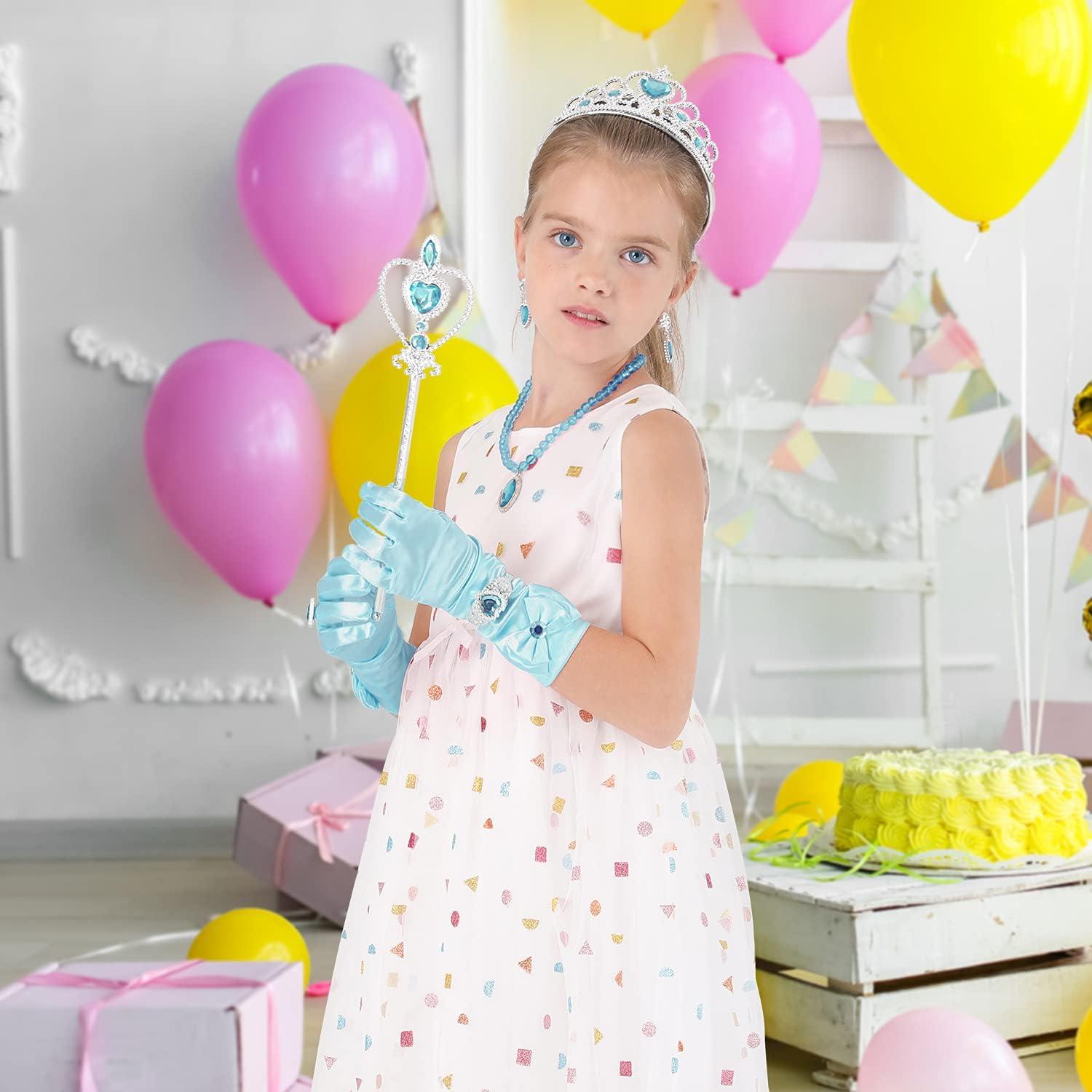 Set de Accesorios de Princesa Cocojeci 9pcs Azul para Niñas