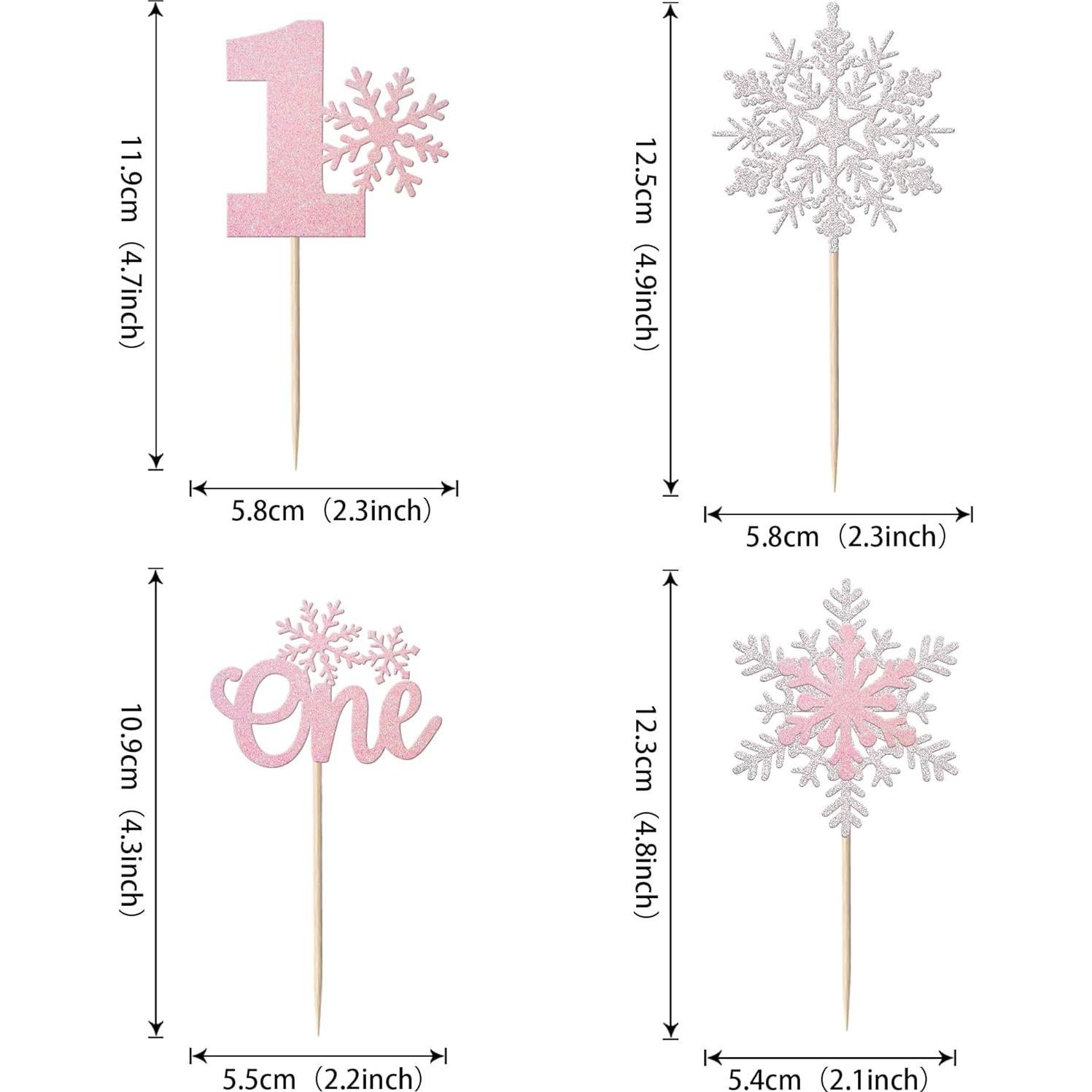 36 Adornos de Cupcake Copo de Nieve YCTHUNFISH 5.8x12.4cm