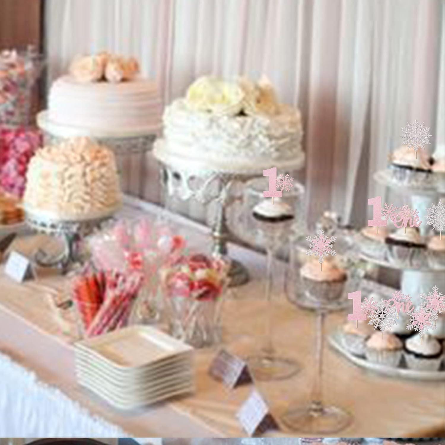 36 Adornos de Cupcake Copo de Nieve YCTHUNFISH 5.8x12.4cm