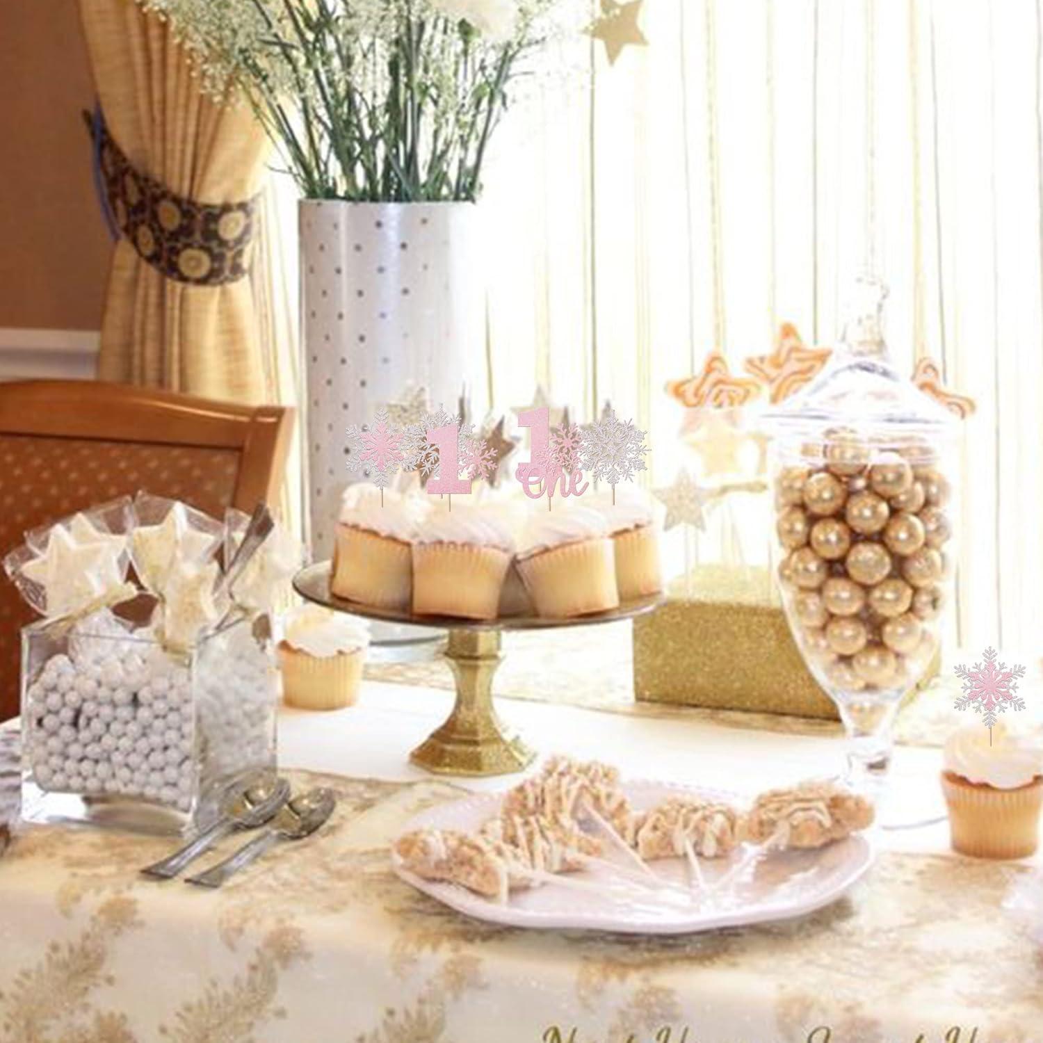 36 Adornos de Cupcake Copo de Nieve YCTHUNFISH 5.8x12.4cm