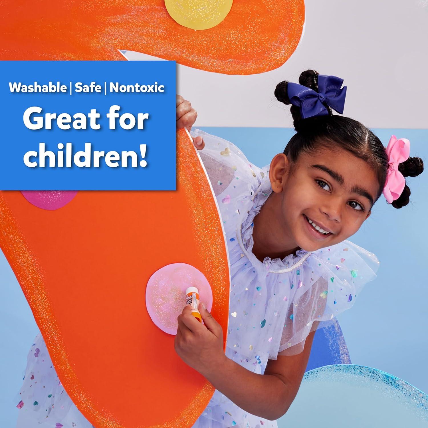 Pegatinas Color 'n Glitz Elmer, Lavables, 24 Unidades, Colores Brillantes