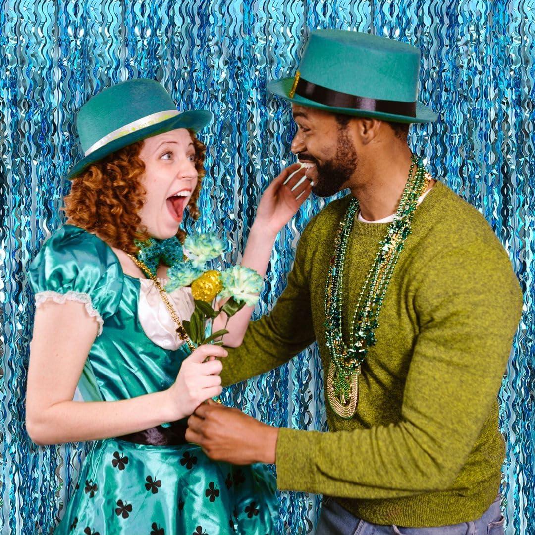 Decoraciones de Fiesta de Streamers Azules AMONE 2 Pzas 1.98x0.97m