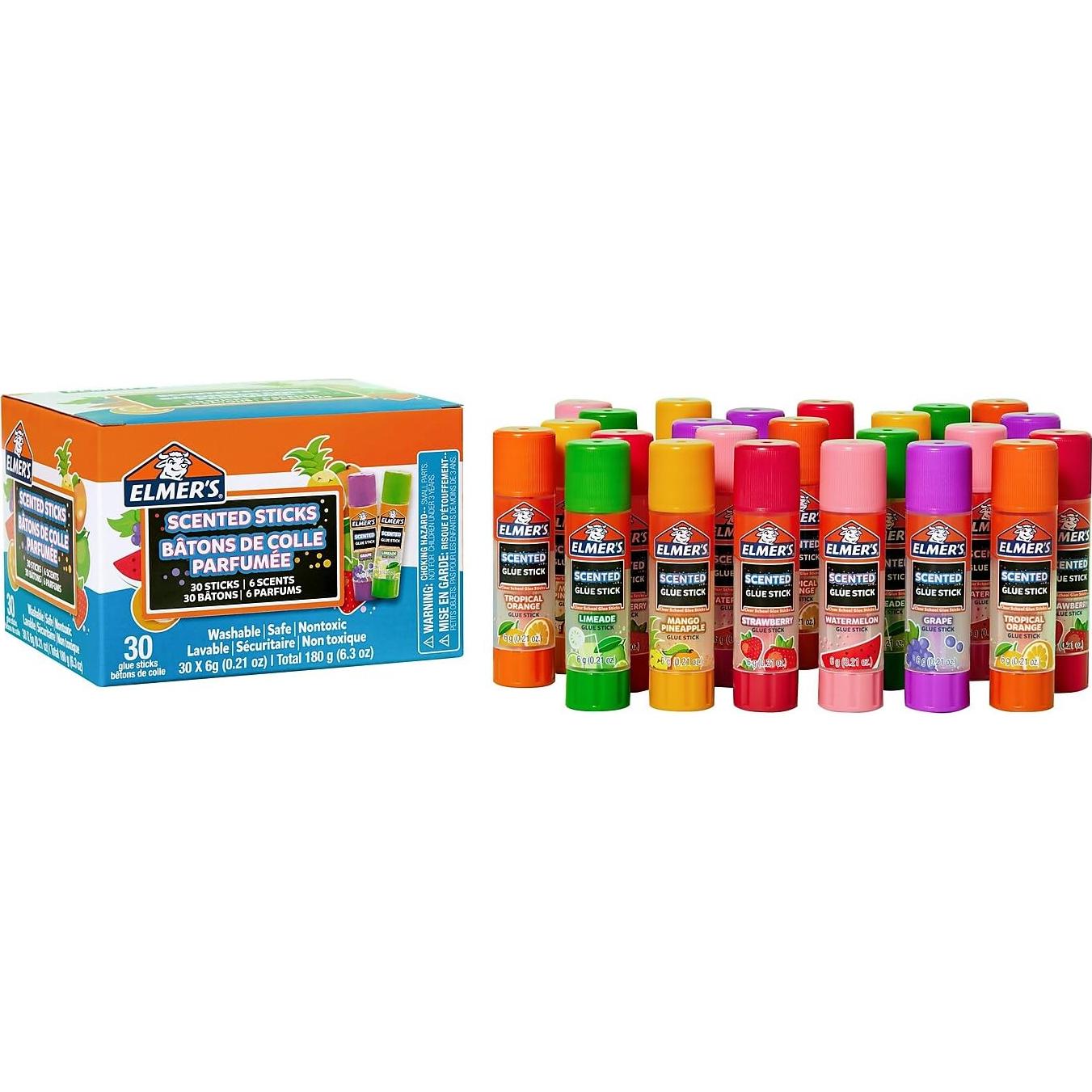 Pegamento Aromatizado Elmer's 30 Unidades 6 Aromas Lavable