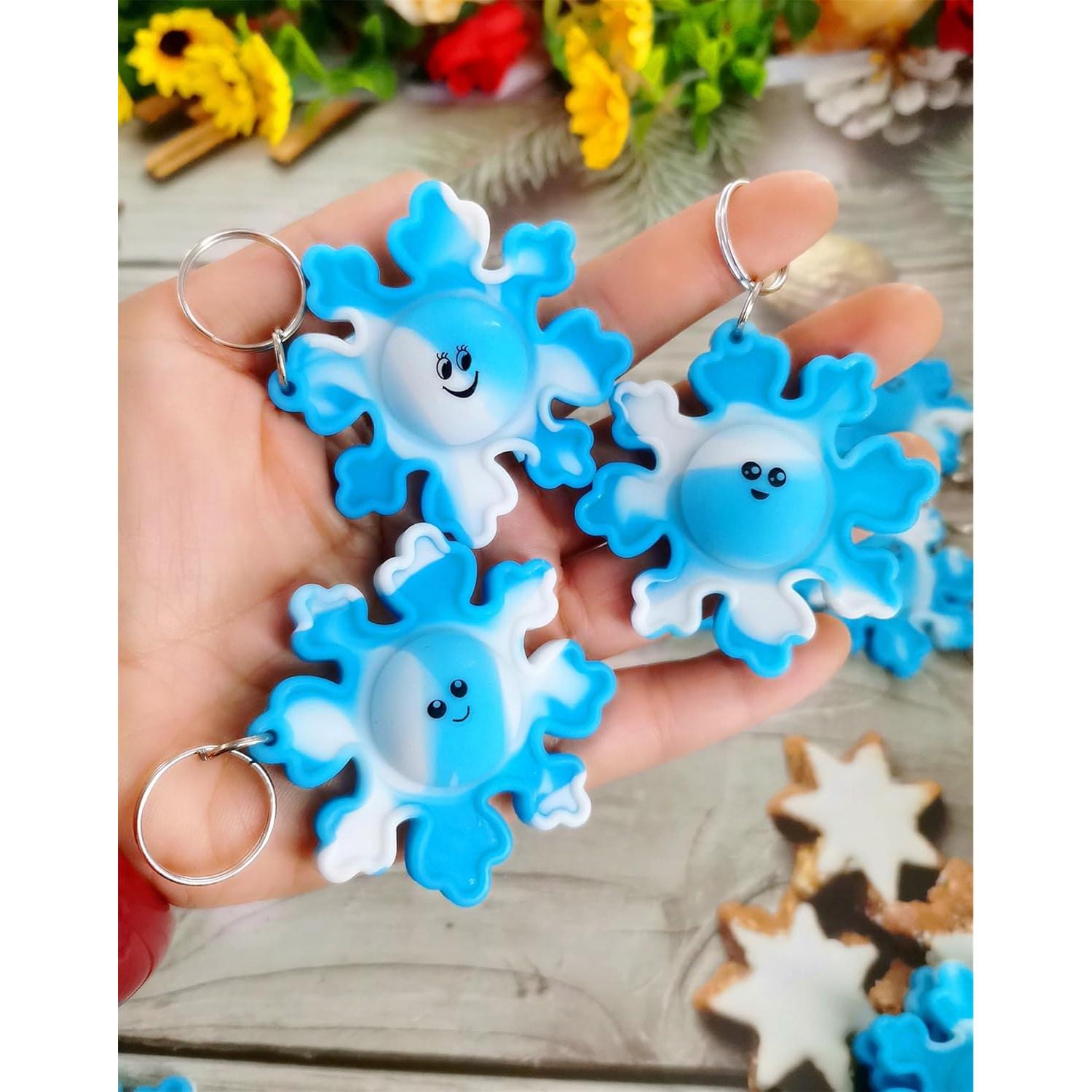 24 Mini Pop Fidget Copo de Nieve Roaqua para Niños - Regalos de Fiesta