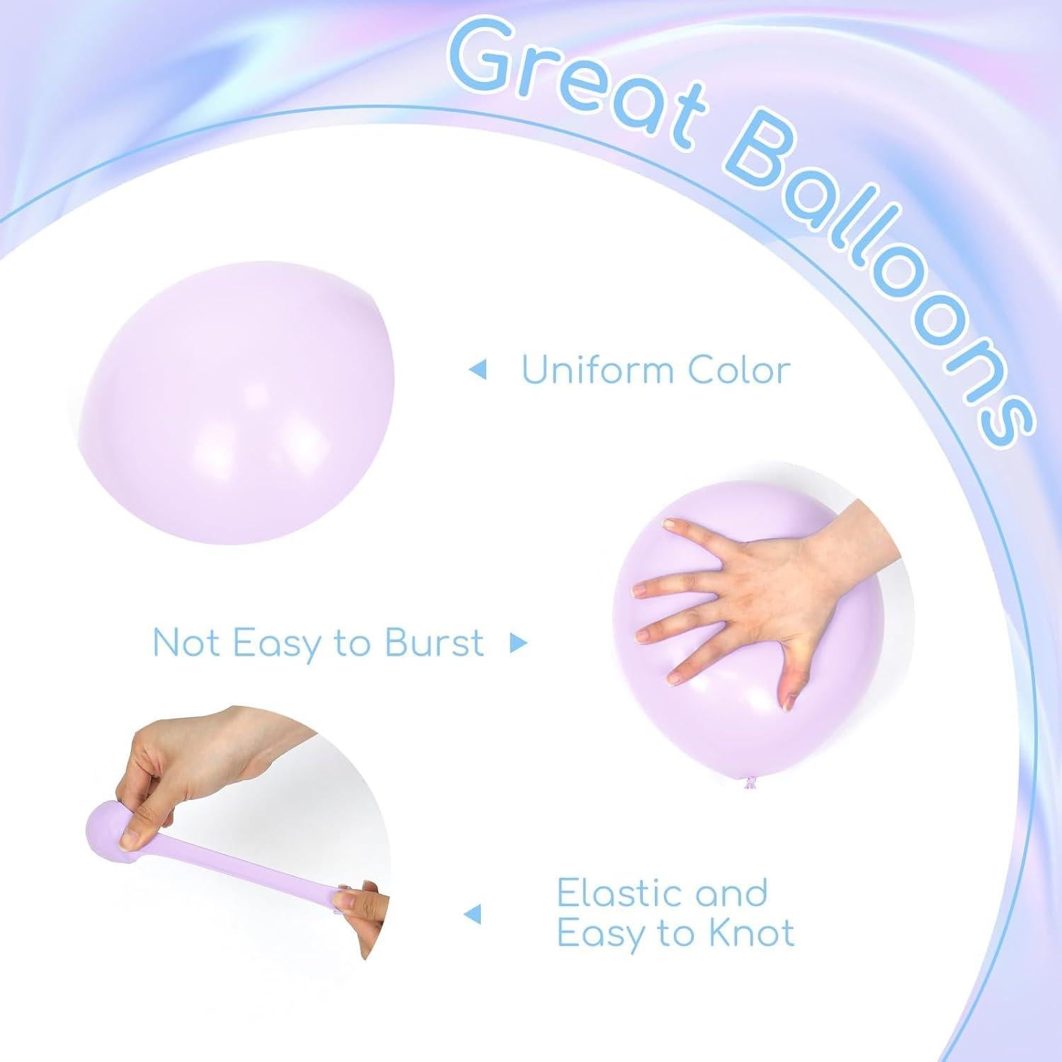 60 Globos de Sirena Rosados y Morados 30cm para Fiesta