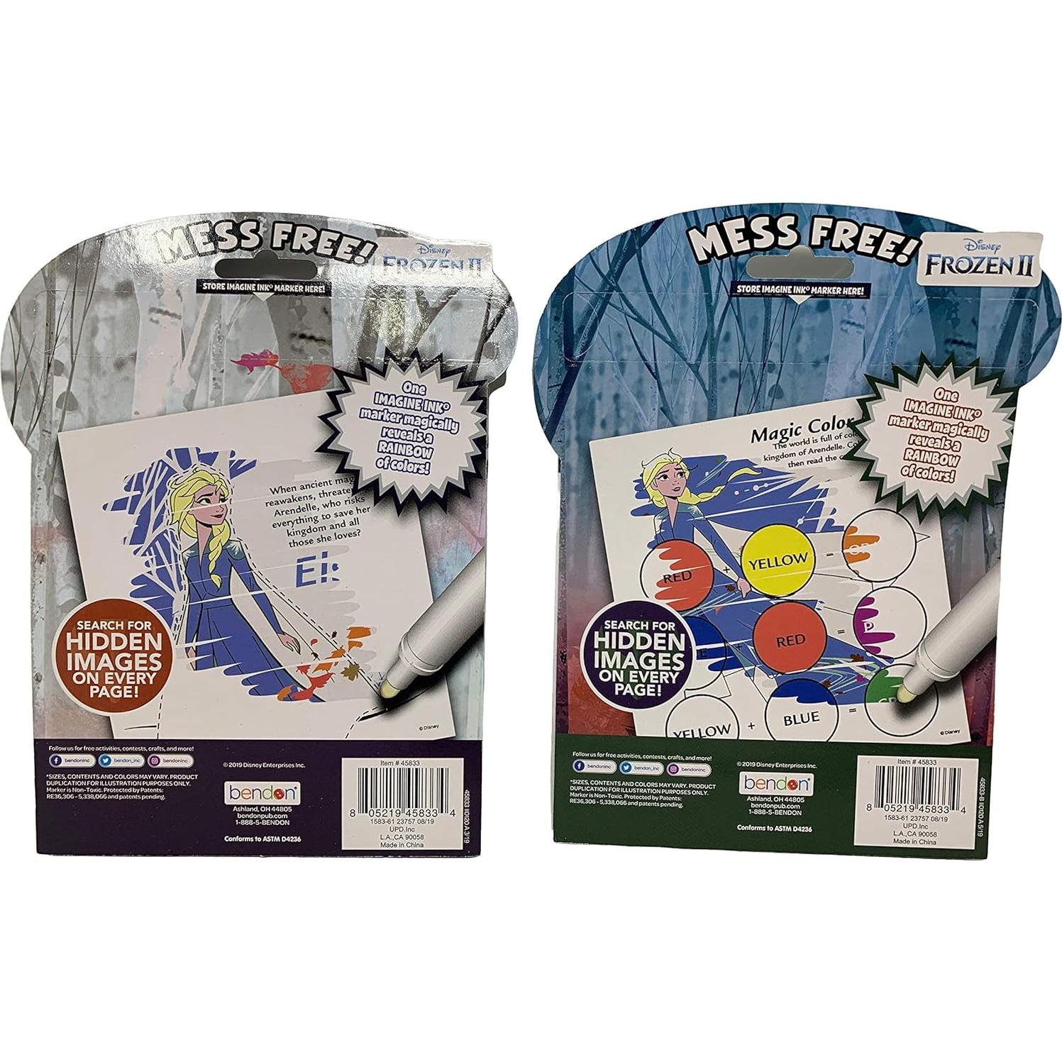 Juego y Libro de Actividades Frozen 2 Imagine Ink - 2 Paquetes