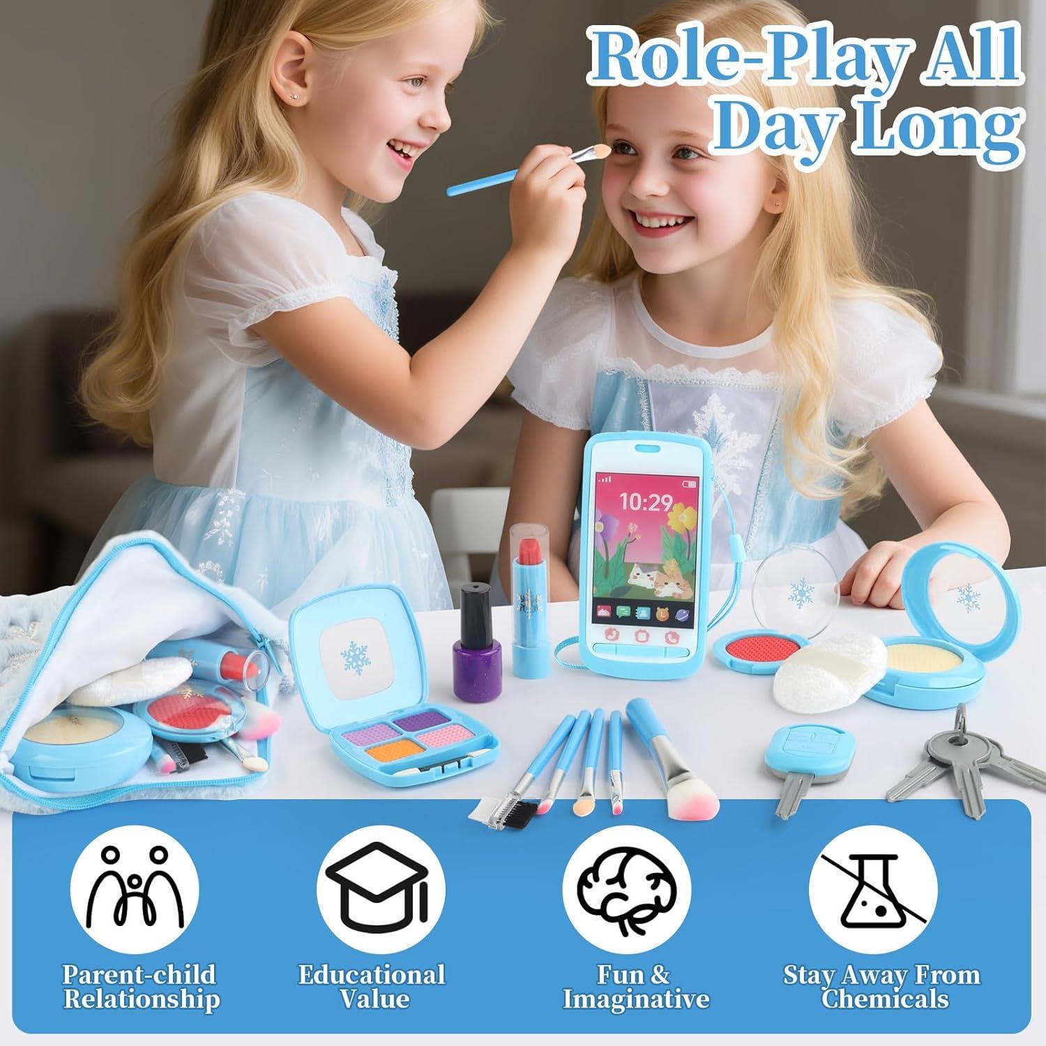 Kit de Maquillaje Falso Woumserta para Niñas 3-5 Años