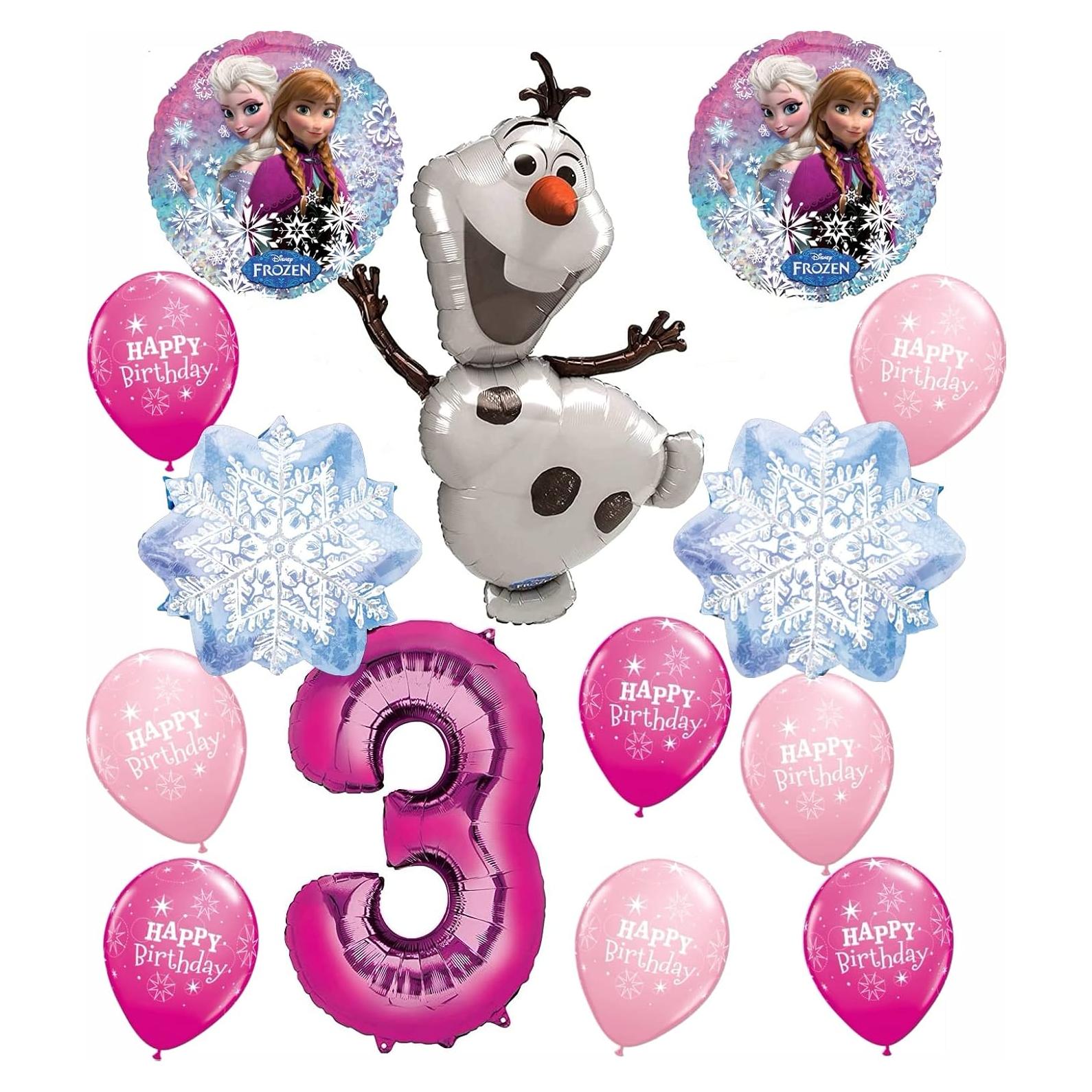 Kit de Decoración de Cumpleaños Frozen Anagram 14 Piezas