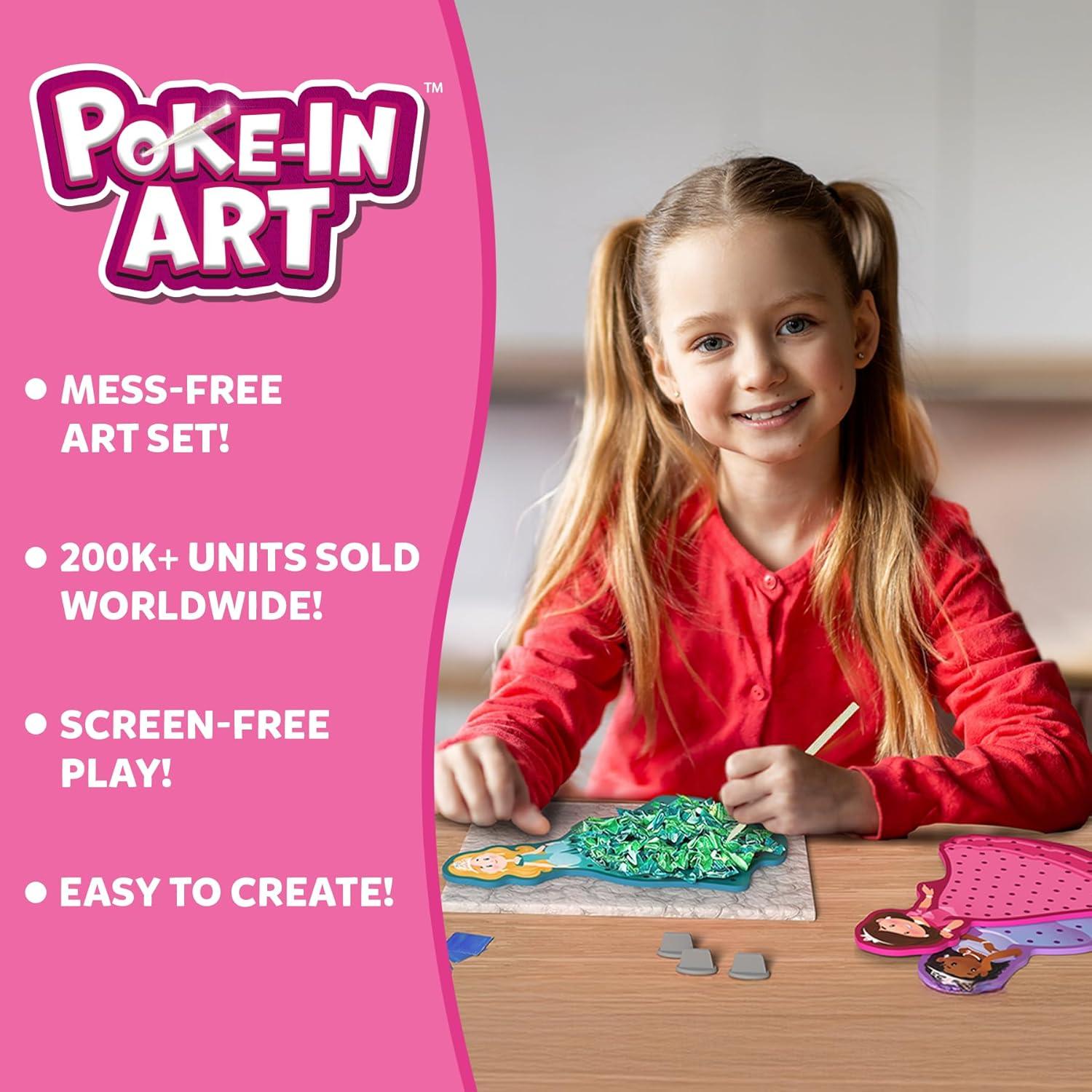 Kit de Manualidades Skillmatics Poke-in Art Princesas Mágicas