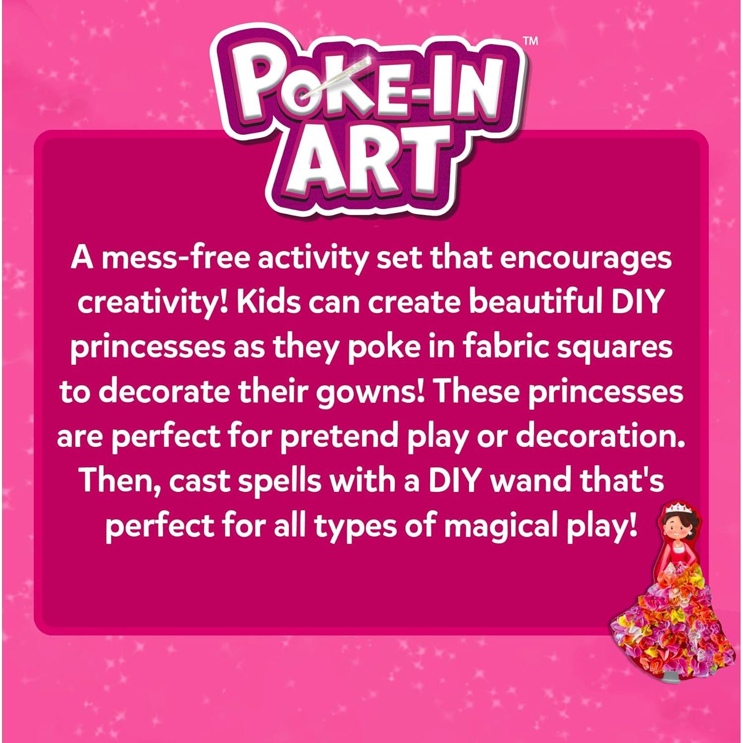 Kit de Manualidades Skillmatics Poke-in Art Princesas Mágicas