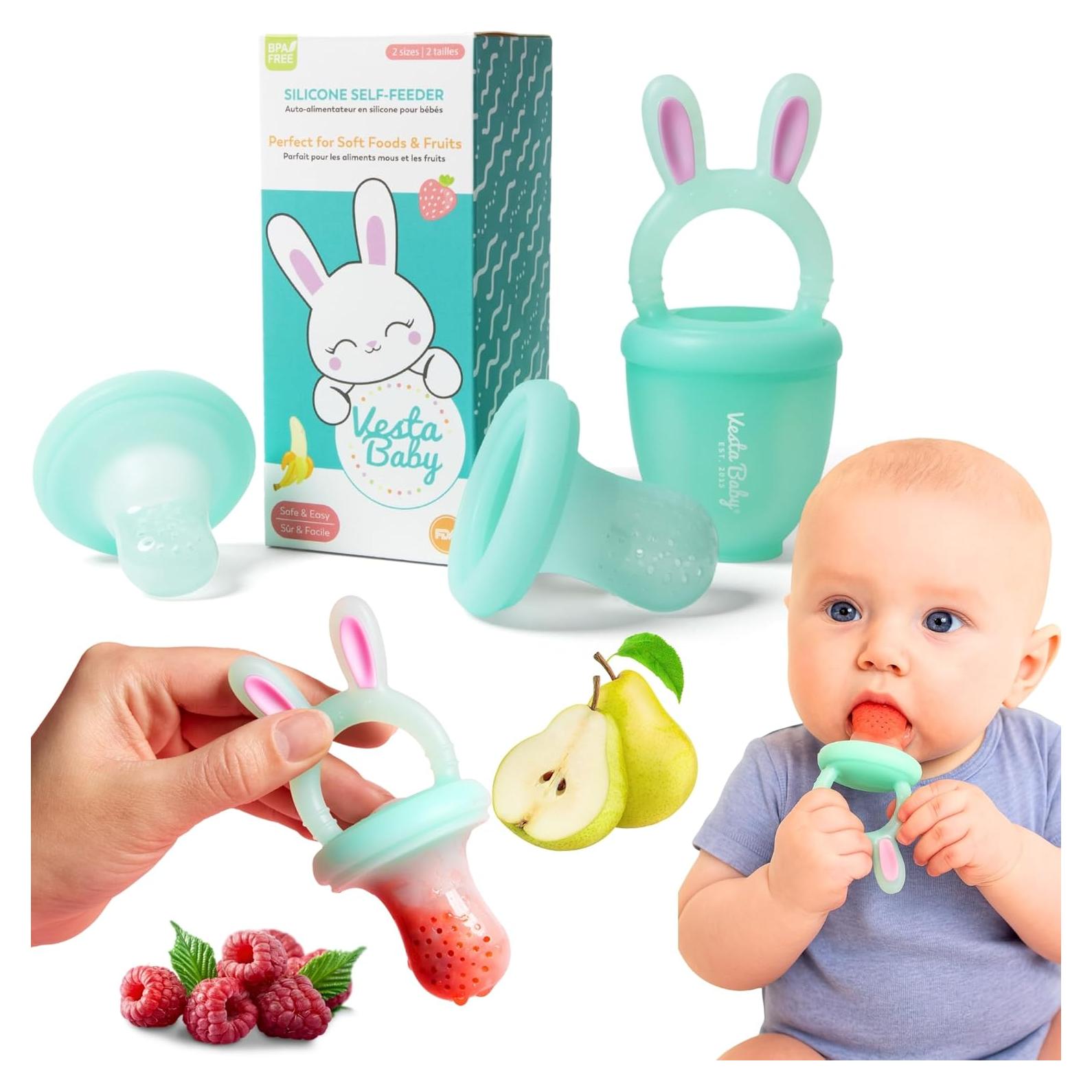 Alimentador y Mordedor Vesta Baby Conejo Turquesa 2 Tamaños