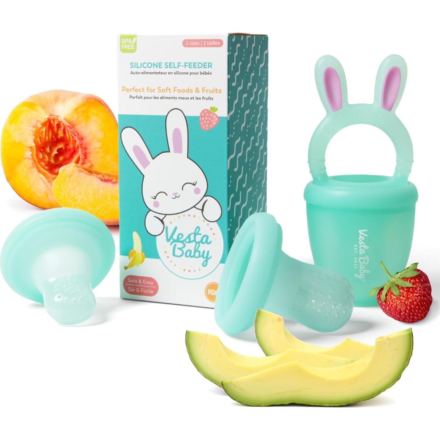 Alimentador y Mordedor Vesta Baby Conejo Turquesa 2 Tamaños