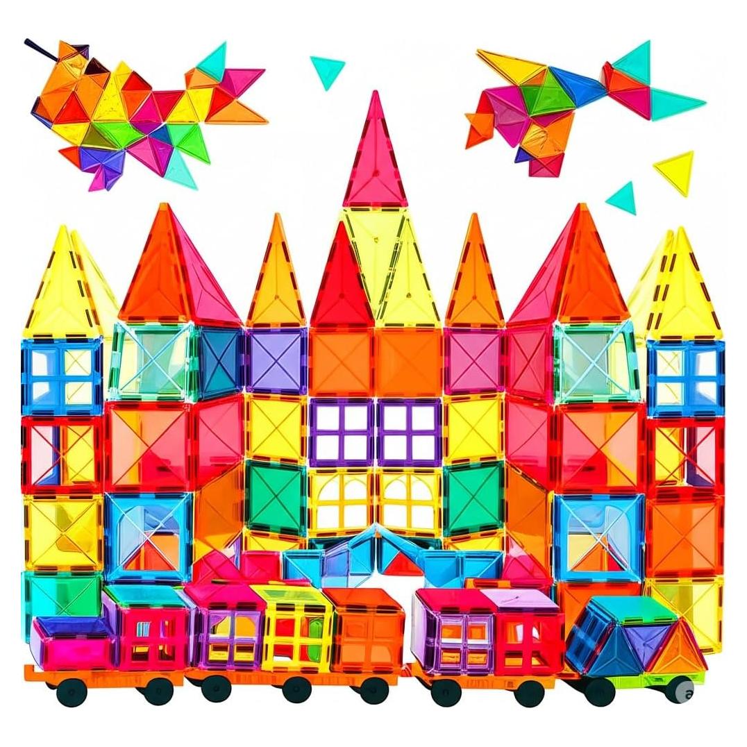 Bloques de Construcción Magnéticos BEBOAN 100 Piezas 3-8 Años