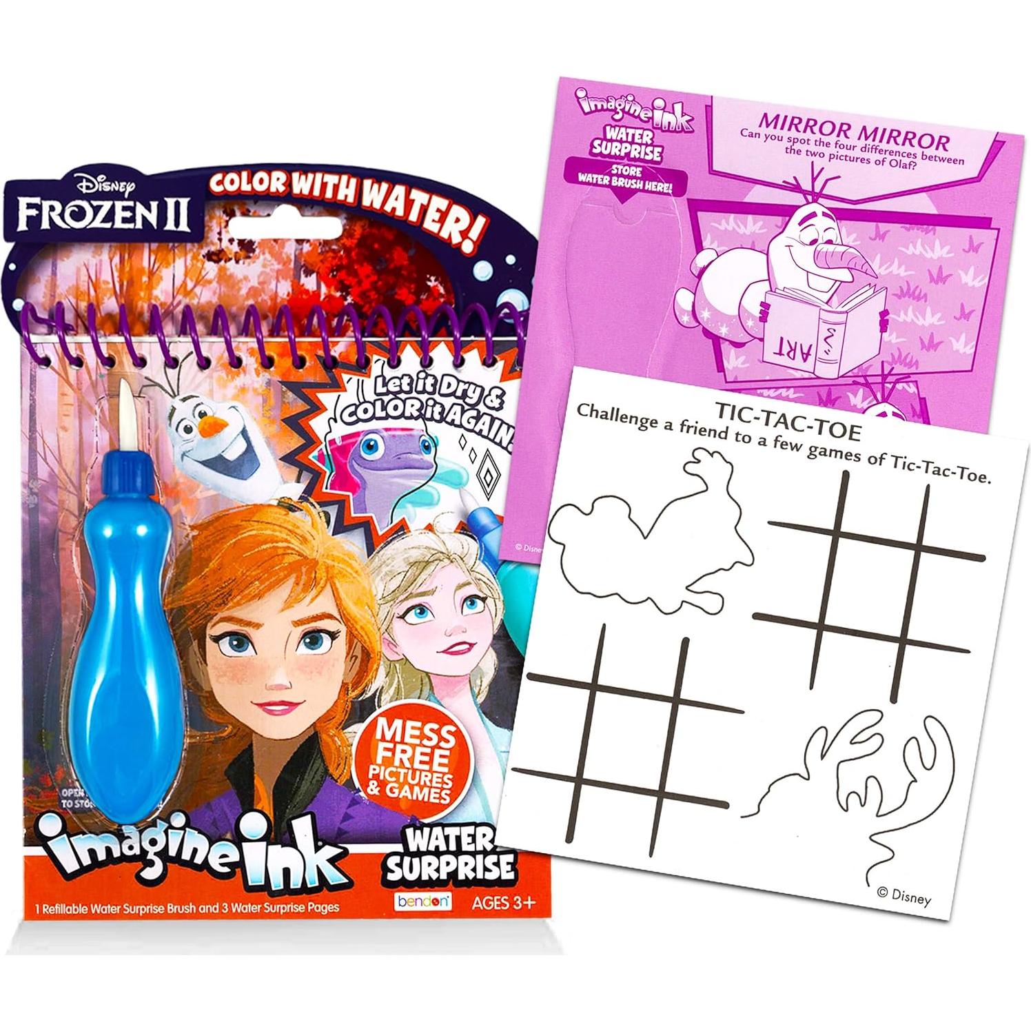 Conjunto de Pintura con Agua Disney Frozen - Libro Deluxe y Stickers
