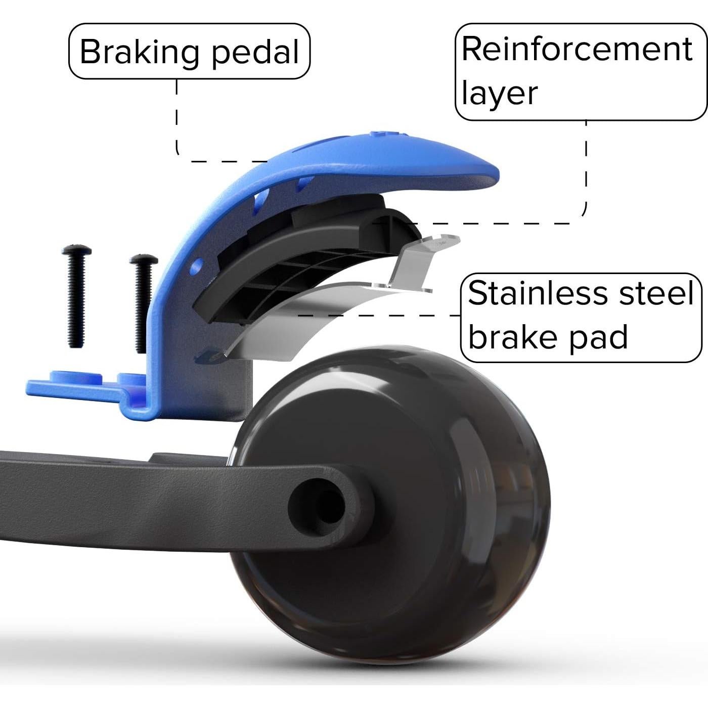 Scooter 6KU para Niños 3-10 Años con Ruedas LED y Manillar Ajustable