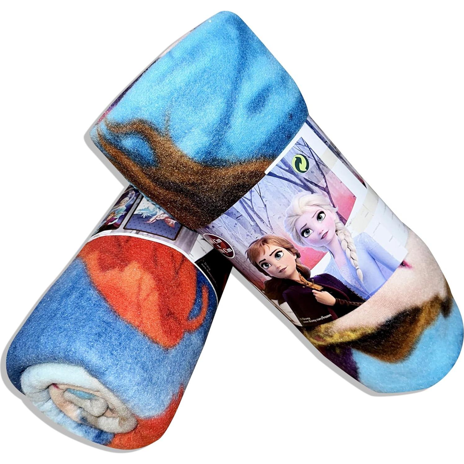 Manta de Forro Polar Disney Frozen 2 - Elsa y Anna 100x150cm