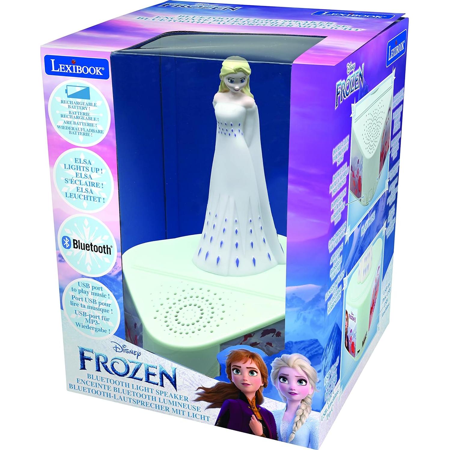Altavoz Bluetooth Lexibook Congelado 5.0 Iluminado USB-C