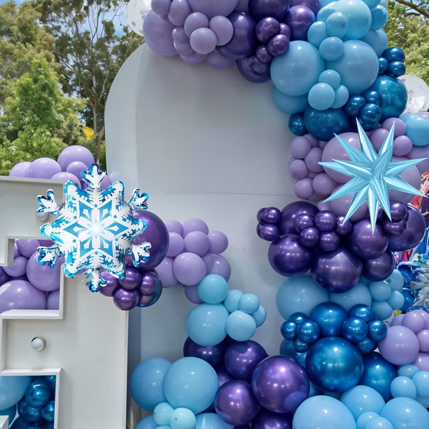 Globos de Fiesta Saxuxu 35 Piezas Tema Nieve 12"