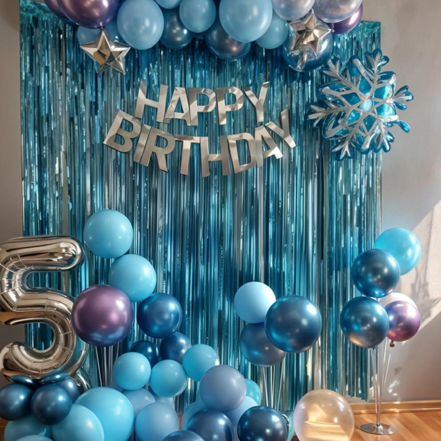 Globos de Fiesta Saxuxu 35 Piezas Tema Nieve 12"