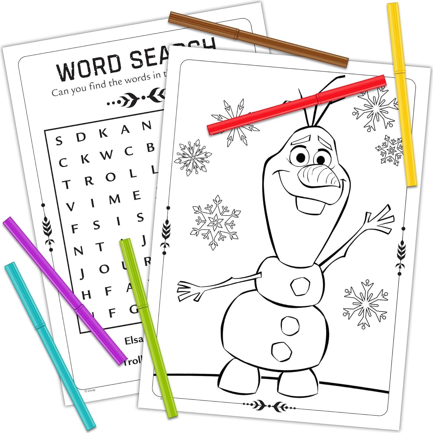 Libro de Colorear Frozen 2 Bendon con 6 Marcadores 32 Páginas