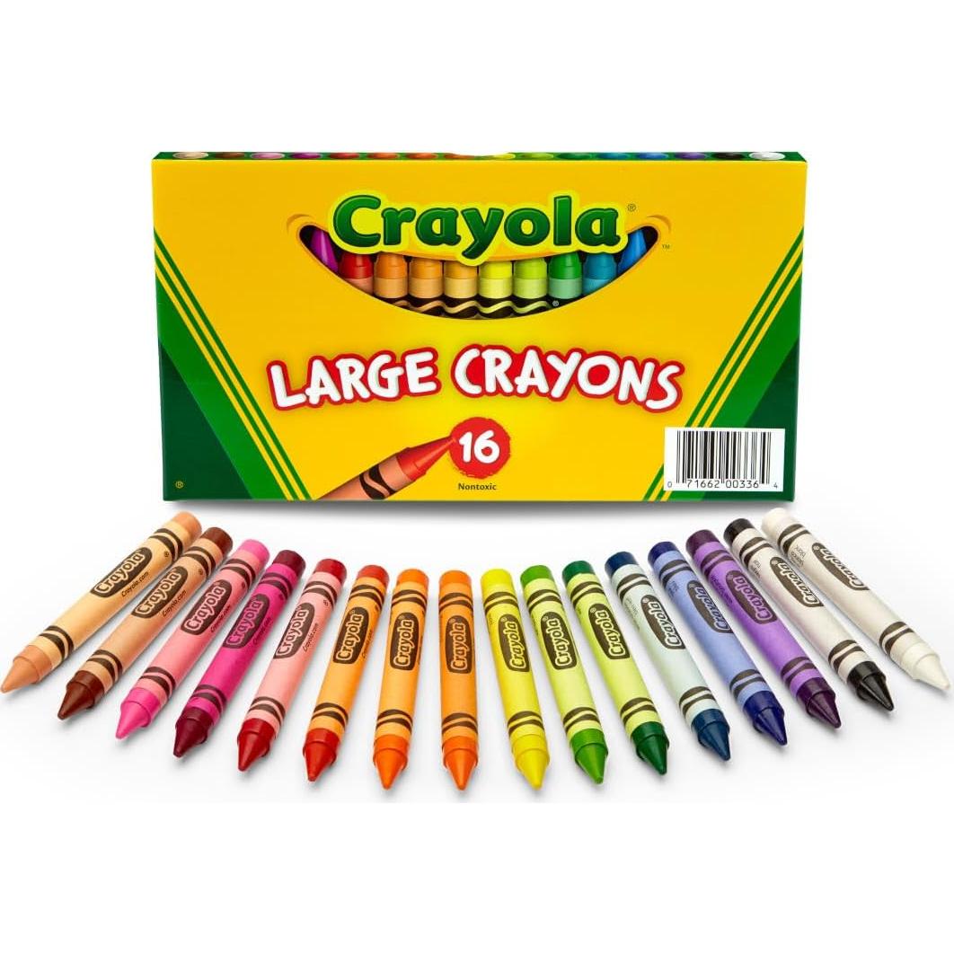 Crayones Grandes Crayola 16 Colores Clásicos No Tóxicos