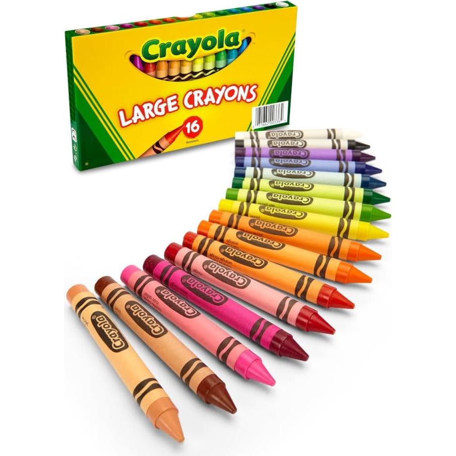 Crayones Grandes Crayola 16 Colores Clásicos No Tóxicos