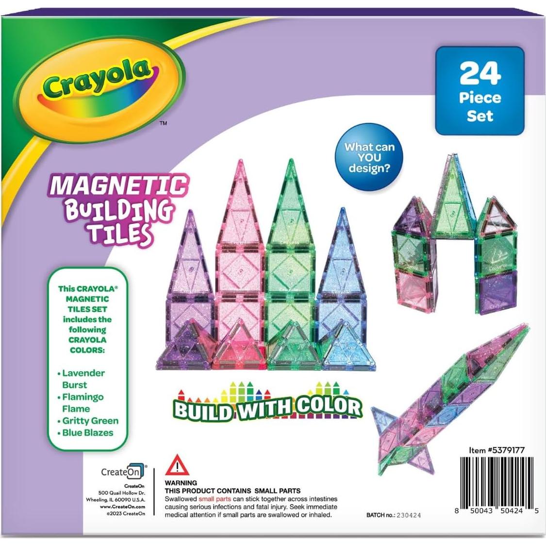 Azulejos Magnéticos Crayola Brillantes 24 Piezas para Niños