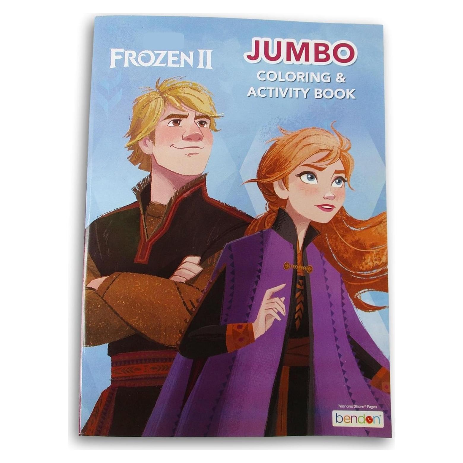 Libro para Colorear Frozen 2 - Anna, Elsa, Kristoff y Olaf