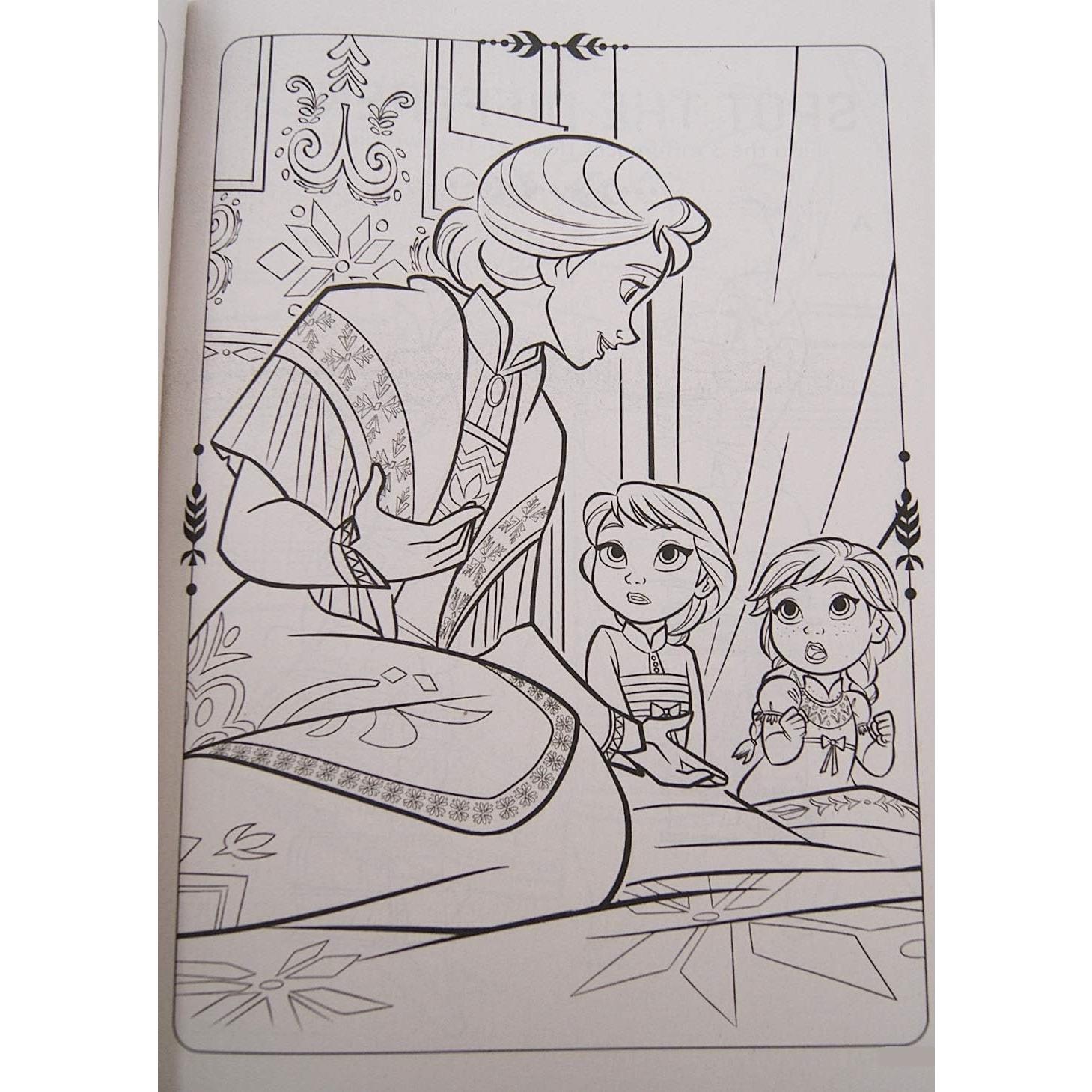 Libro para Colorear Frozen 2 - Anna, Elsa, Kristoff y Olaf