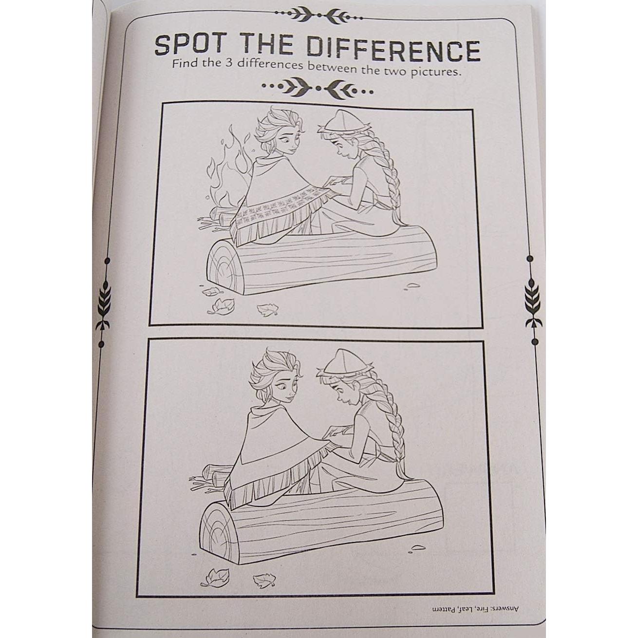 Libro para Colorear Frozen 2 - Anna, Elsa, Kristoff y Olaf