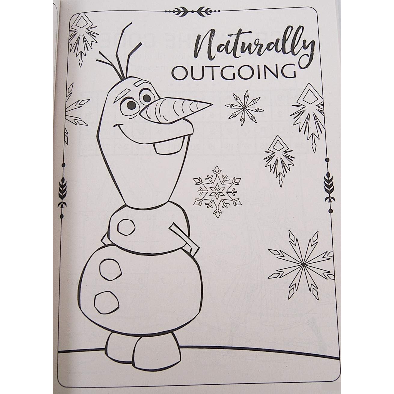 Libro para Colorear Frozen 2 - Anna, Elsa, Kristoff y Olaf