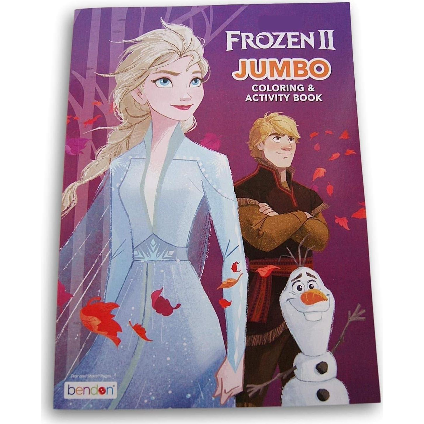 Libro para Colorear Frozen 2 - Anna, Elsa, Kristoff y Olaf