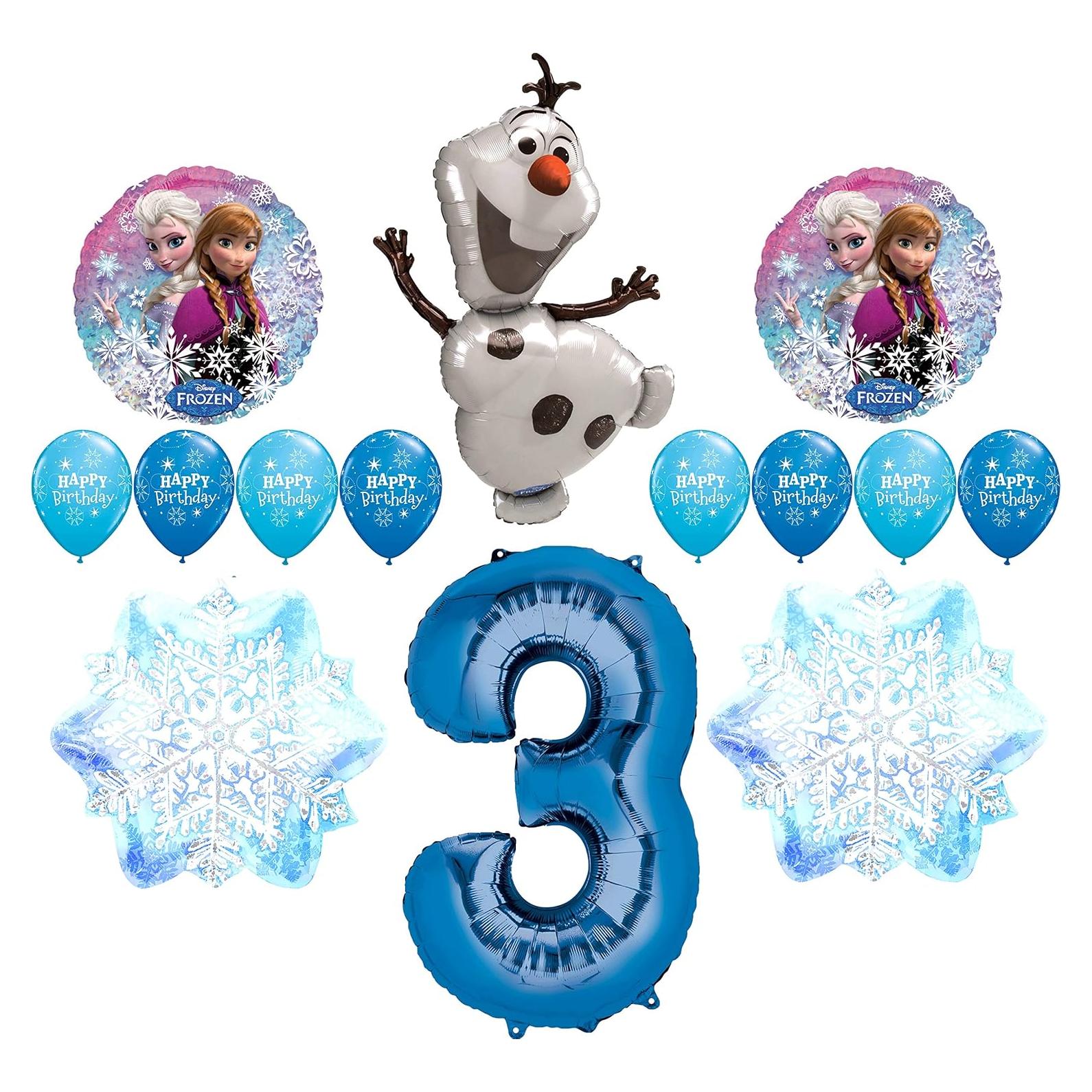 Kit de Decoración de Cumpleaños Frozen Anagram 14 Piezas