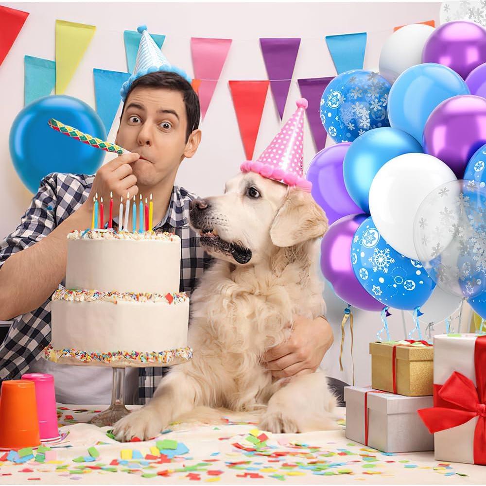 Kit de Globos Congelados 60 Pcs 30 cm Deovige - Fiesta Invierno