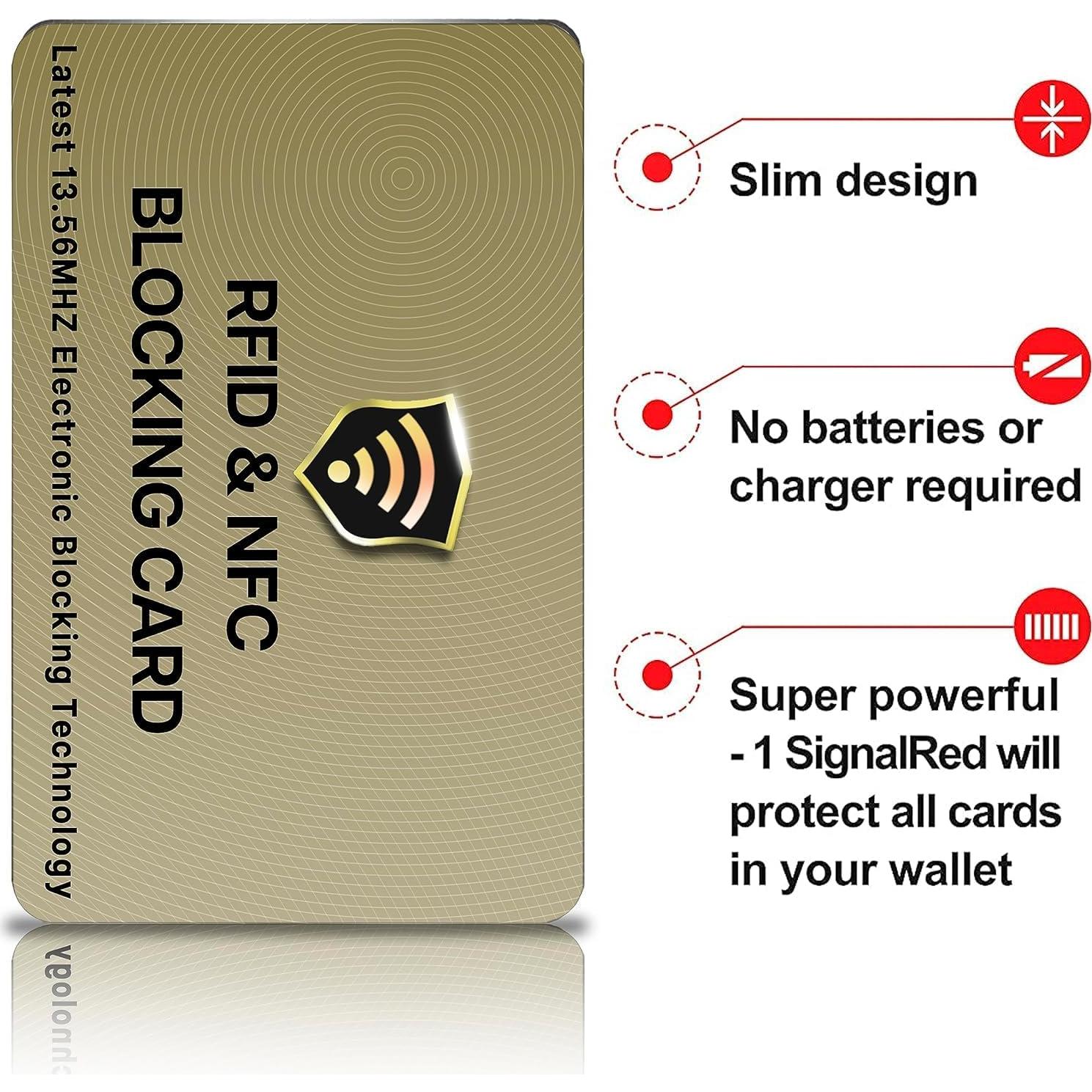 Tarjeta de Bloqueo RFID SaiTech IT - Protección Dorada