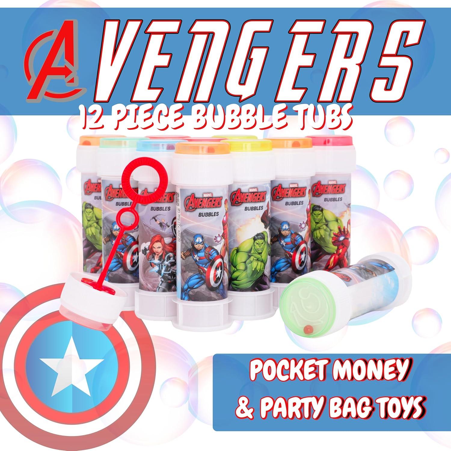 Paquete de 12 Burbujas Avengers Toyland® - 59 ml c/u
