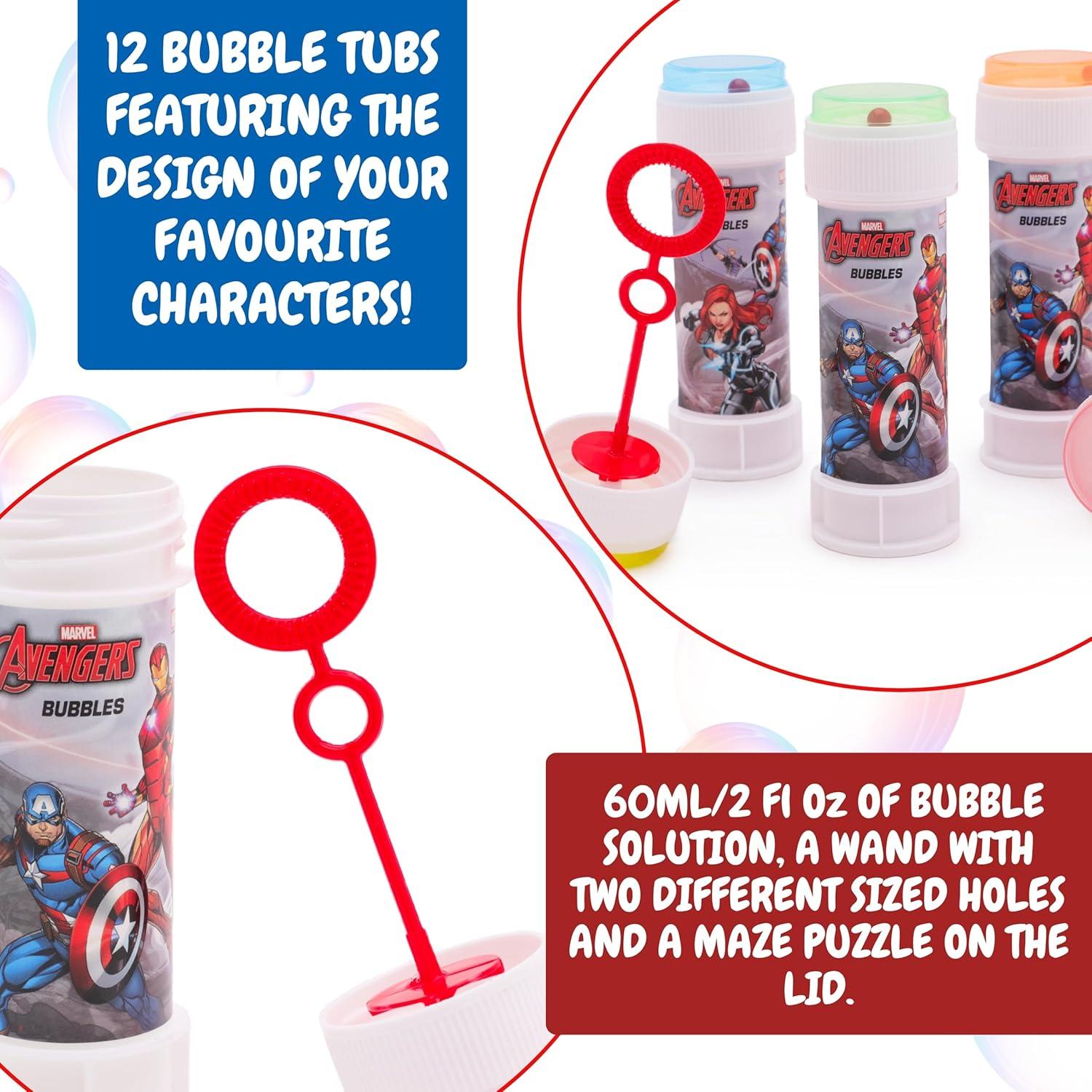 Paquete de 12 Burbujas Avengers Toyland® - 59 ml c/u