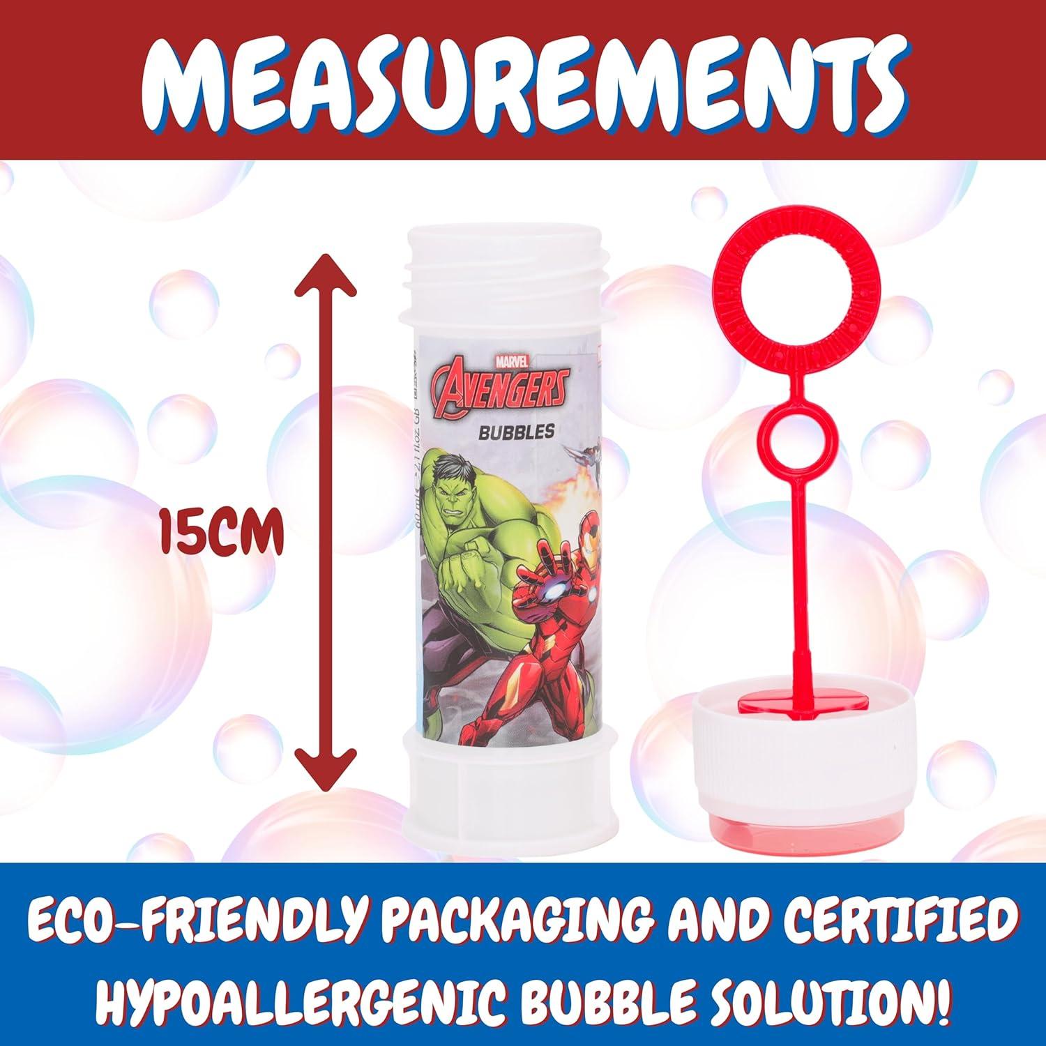 Paquete de 12 Burbujas Avengers Toyland® - 59 ml c/u