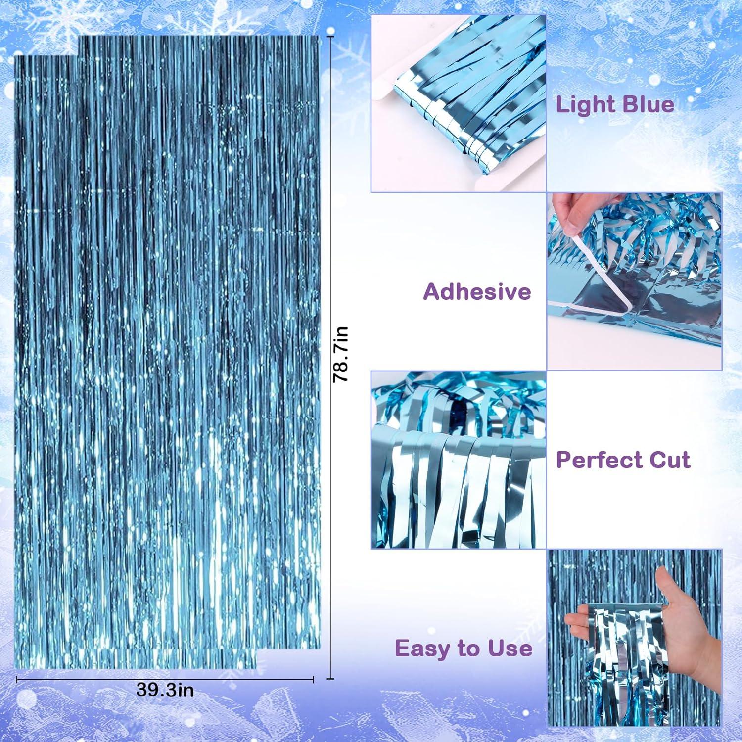 Kit de Decoraciones Cumpleaños Congelada Jaciya - 50 Globos y Banner