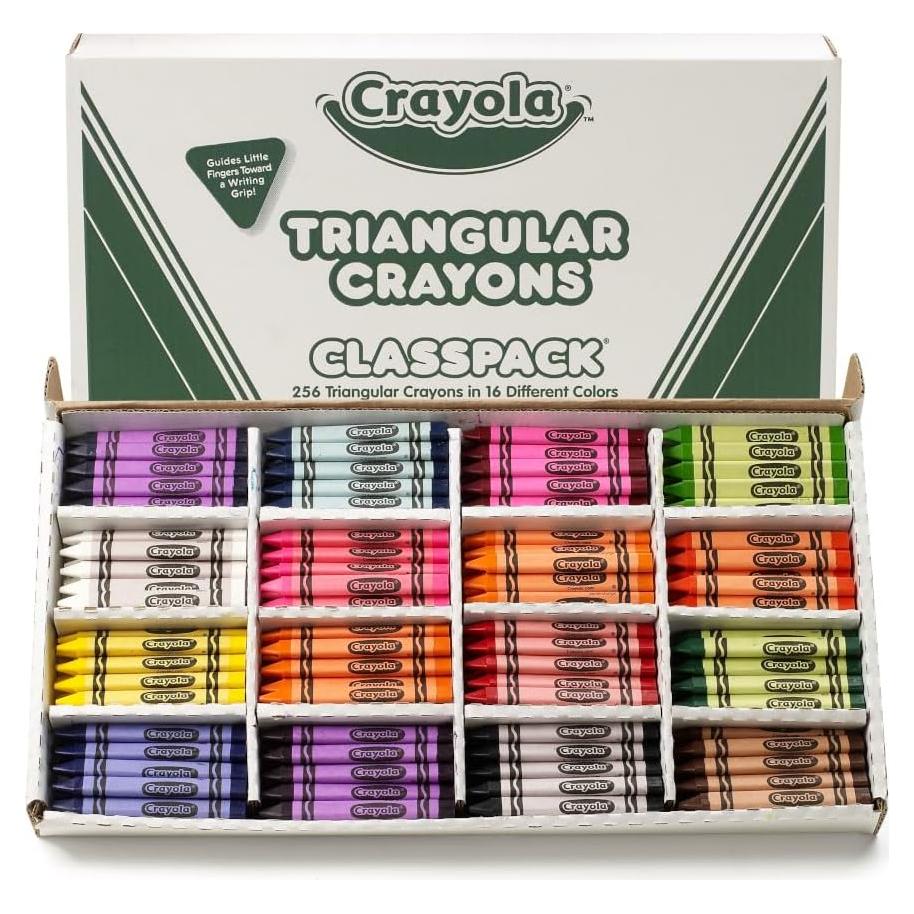 Paquete de Crayones Triangulares Crayola 256ct 16 Colores