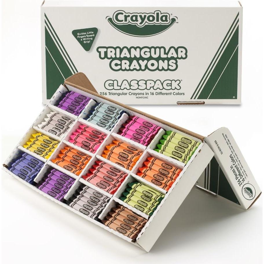 Paquete de Crayones Triangulares Crayola 256ct 16 Colores