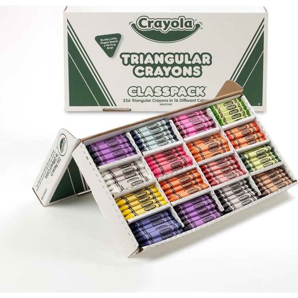 Paquete de Crayones Triangulares Crayola 256ct 16 Colores