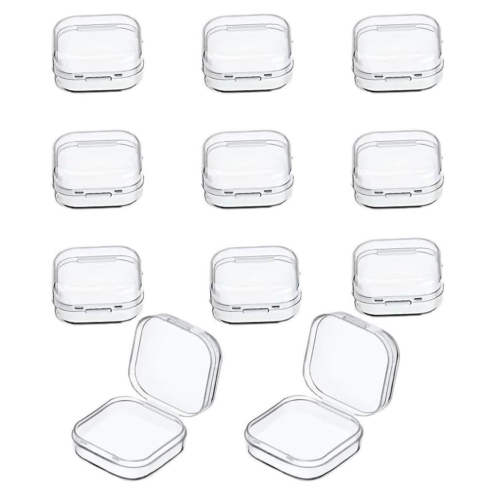 10 Cajas Plásticas Transparentes GBSTORE para Joyería 3.48 cm