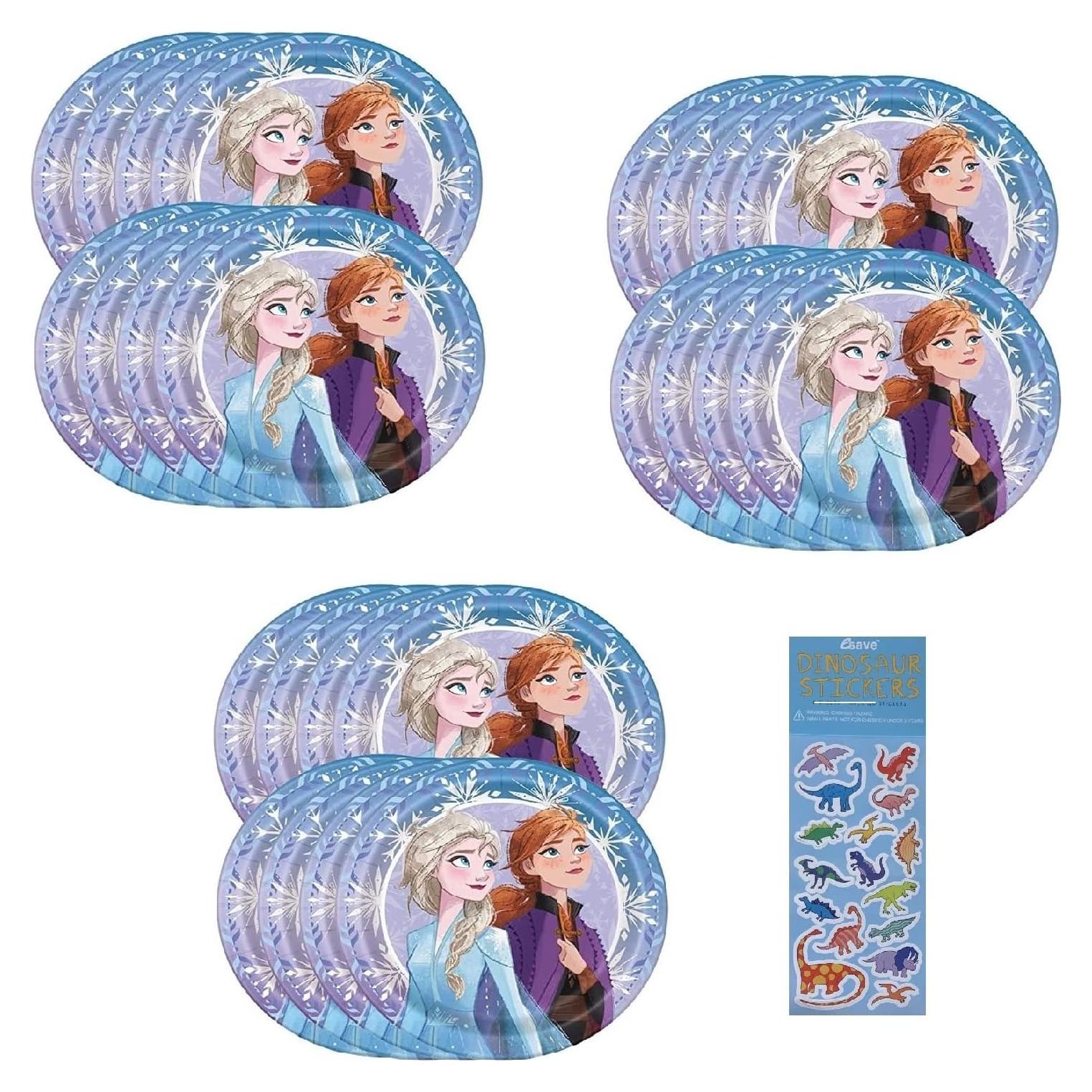 Suministros Fiesta Congelada Única 24 Platos Papel 22.86 cm