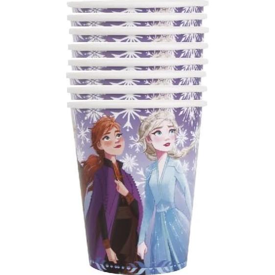 Suministros Fiesta Cumpleaños Elsa y Anna Único 24 Vasos 266ml