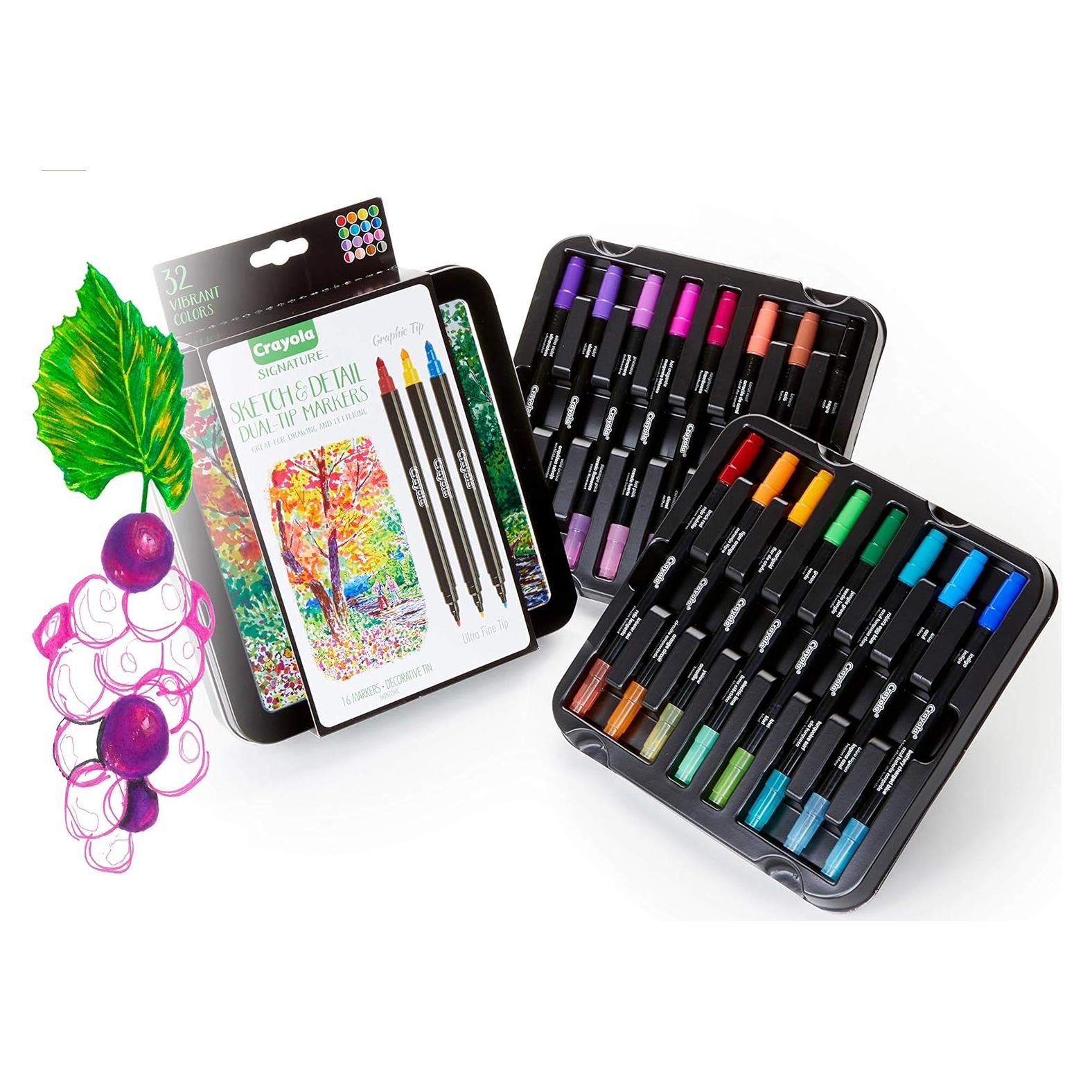 Marcadores Doble Punta Crayola Sketch & Detail 16 Colores